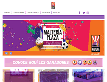 Tablet Screenshot of malteriaplaza.com